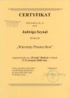 Certyfikat Budzyń 2008