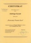 Certyfikat Budzyń 2008